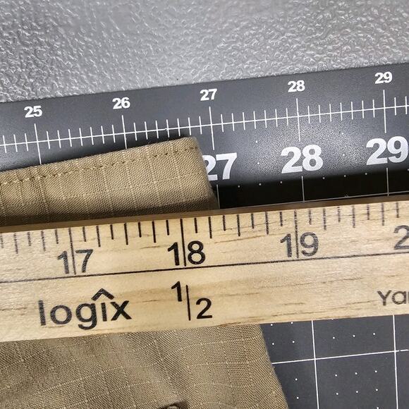 Carhartt Force Canvas Carpenter Shorts 36x11 Tan Ripstop Workwear Outdoors - Picture 11 of 13